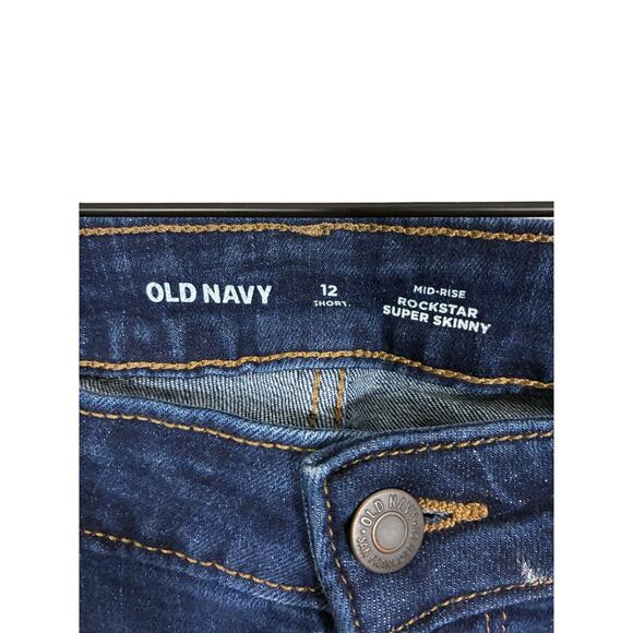 Old Navy Women's Original Mid Rise Jeans 12 Casual Minimal Informal Everyday - Picture 3 of 3